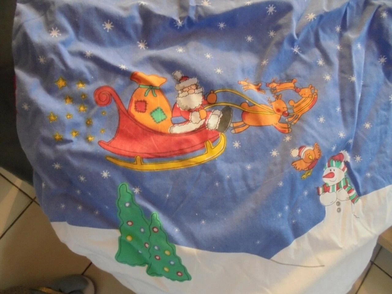 Nestje / babybeddegoed met kerstthema maat 6/18 maanden Cadeau idee – photo 4